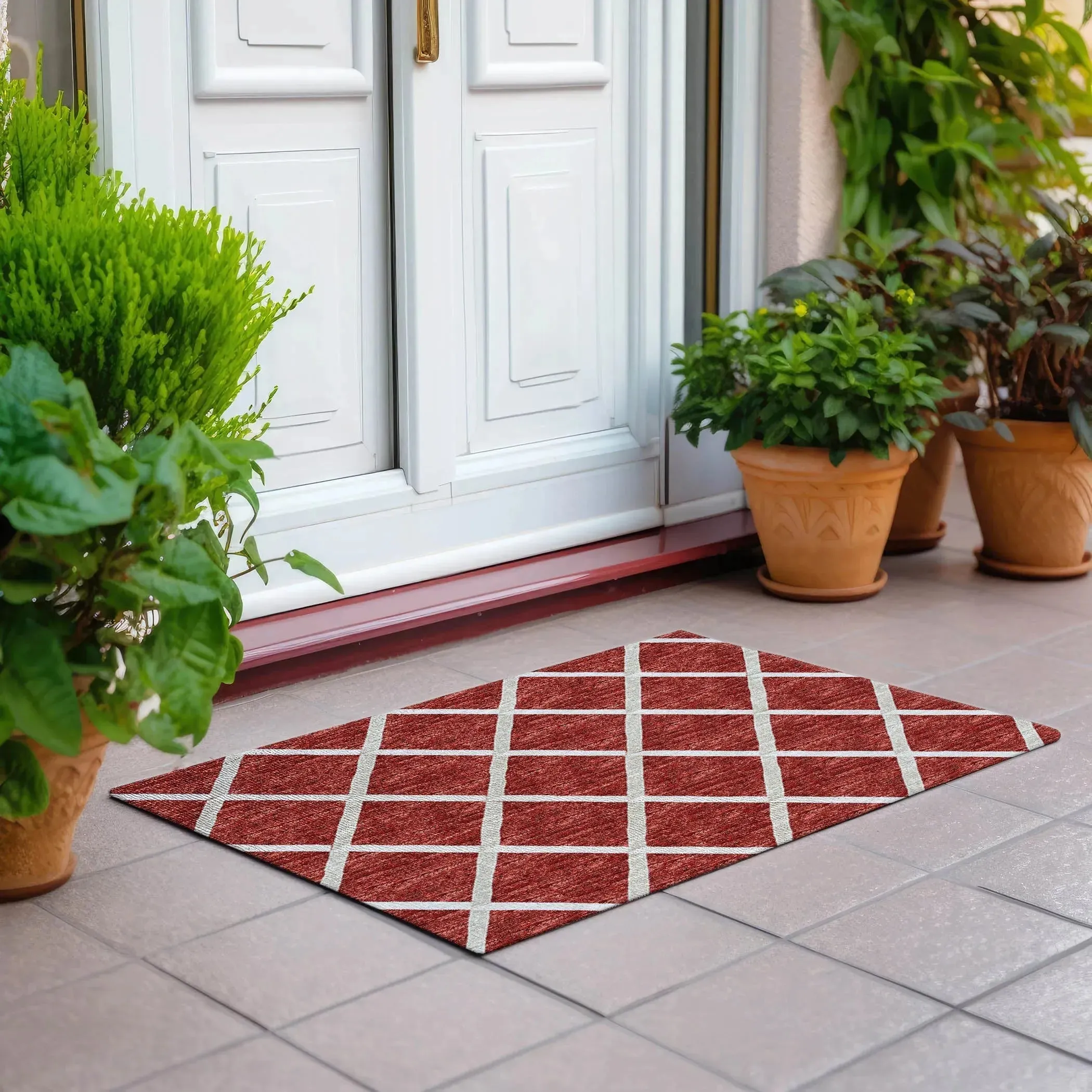 York YO1 Red Rug