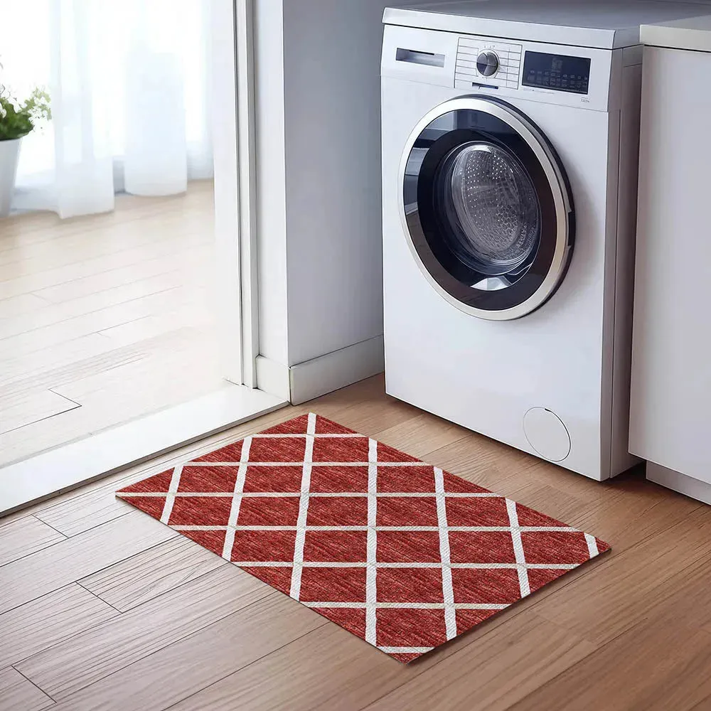 York YO1 Red Rug